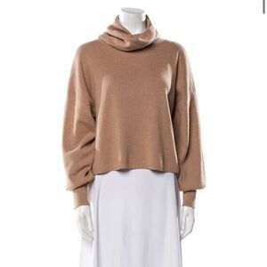 Rodebjer Turtleneck Sweater Size S Brown Tan